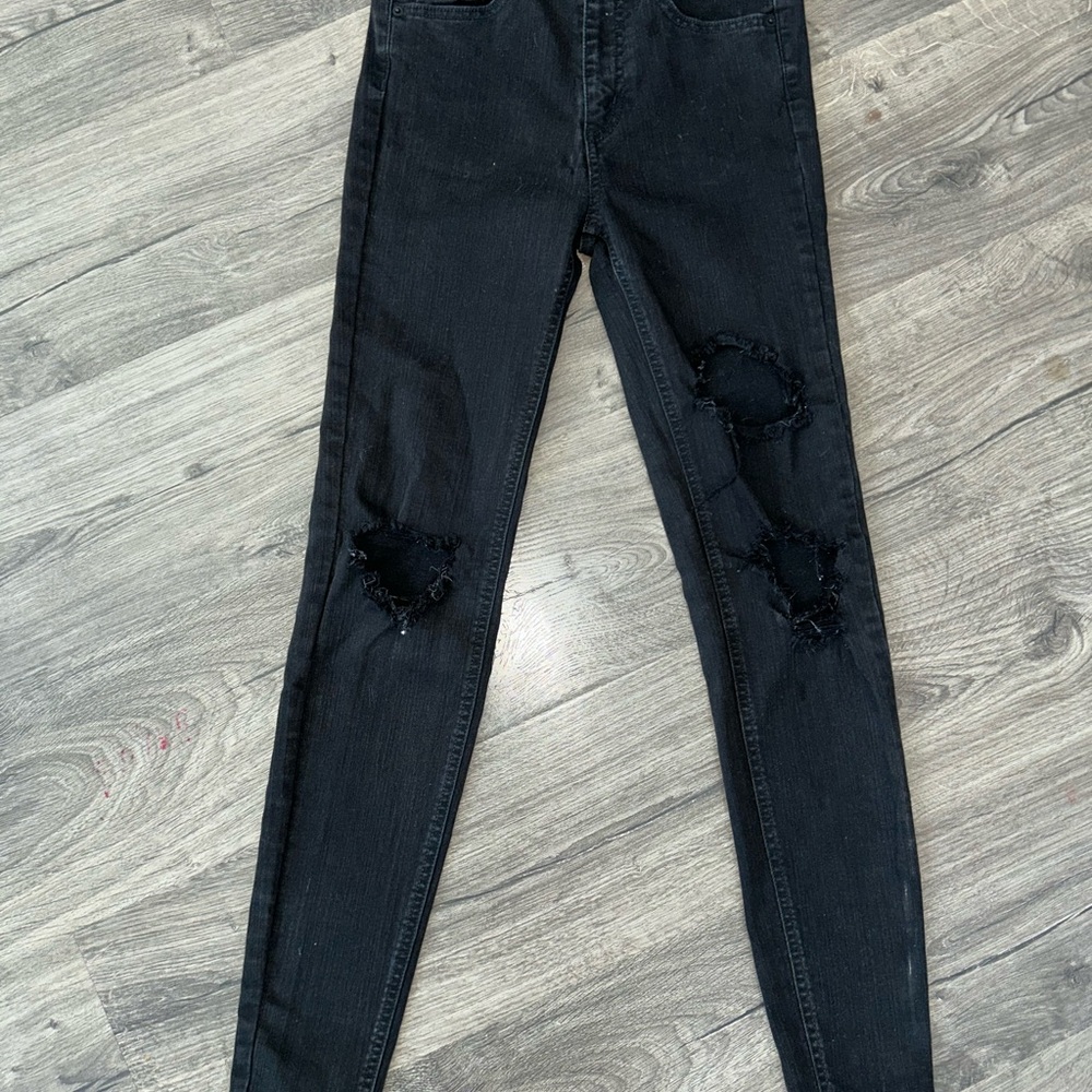Wild Fable distressed high rise black jeans